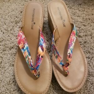 Chunky Wedge Summer Flip Flops